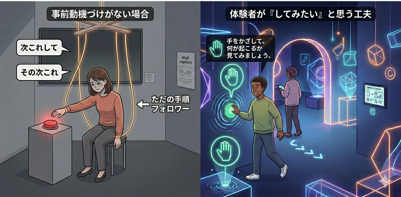 体験者を操り人形にしない